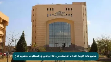 مصروفات كليات الذكاء الاصطناعي 2025 والأوراق المطلوبة للتقديم الآن
